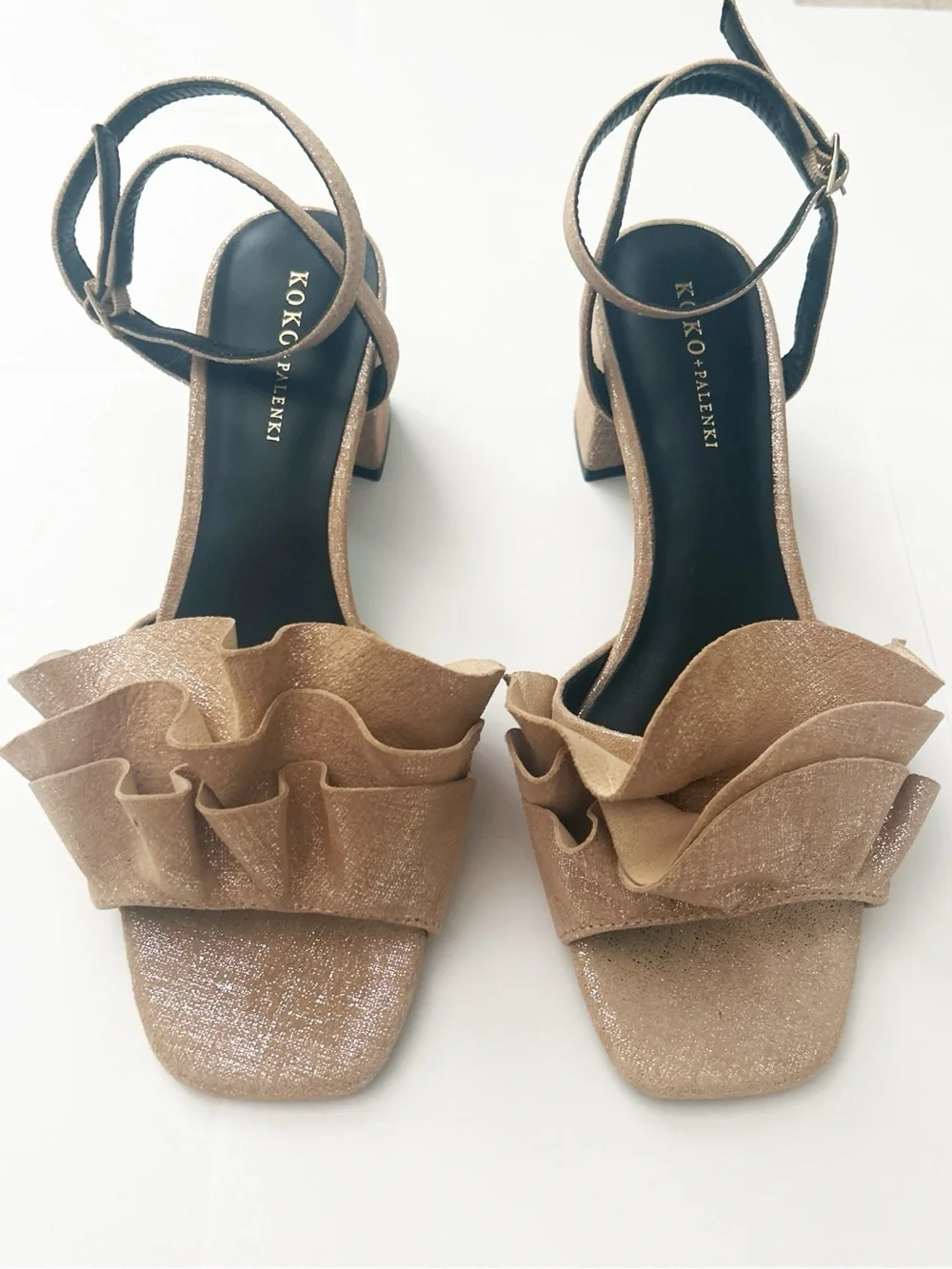 NEW Koko + Palenki Leather Serenity Evening Sandals